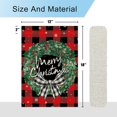 thumbnail image 6 of Merry Christmas Garden Flag Christmas Wreath Garden Flag 12.5x18 Double Sided Buffalo Check Plaid Rustic Farmhouse Yard Flag Christmas Winter Outdoor Decor B, 6 of 6