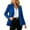 Blue, variant on Daiosportswear Blazers for Women Long Sleeve Casual office Suit Lightweight Single Button Tailored Suit Jacket White
