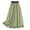 Green, variant on Skirts for Women Linen Skirts Summer Casual Loose Solid High Waisted A Line Drawstring Midi Skirt