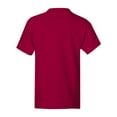 thumbnail image 3 of Hanes Kids' Beefy-T T-Shirt Deep Red XS, 3 of 6