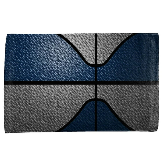 Championship Basketball Navy Blue & Grey All Over Sport Towel