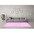 thumbnail image 3 of Ahgly Company Indoor Round Solid Pink Modern Area Rugs, 7' Round, 3 of 4