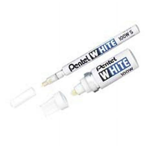 Pentel of America- Ltd. PEN100WS Felt Tip Marker- Fine Point- White