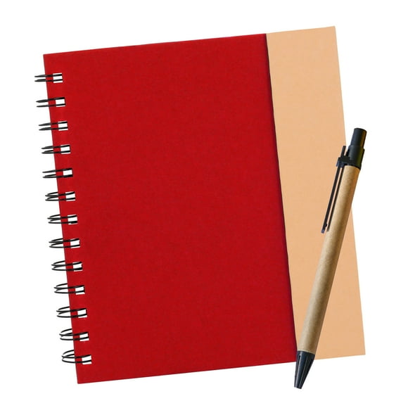 Libreta Ecológica de Cartón con Espiral y Cierre Magnético | Con Notas Adhesivas, Blocks de Notas y Bolígrafo | 70 Hojas Rayadas | Cuaderno de Notas Ideal para Papelería, Oficina y Escuela