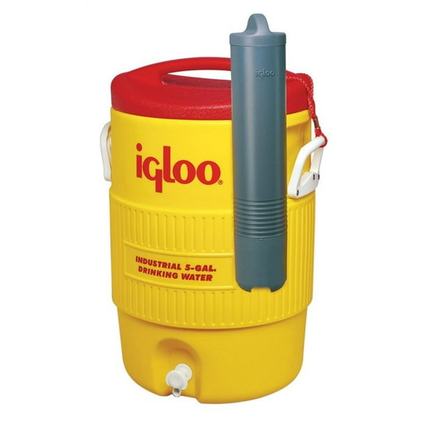 Igloo 11863 Industrial Water Cooler With Cup Dispenser, 5 gal, Plastic