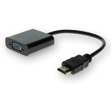 AddOn 8" HP H4F02AA Compatible HDMI to VGA M/F Black Active Adapter Cable