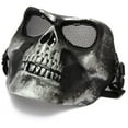 thumbnail image 3 of Tactical Full Half Face Mask For Halloween Costume Paintball Airsoft Game Motorcycle Cycling Biker, 3 of 5