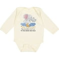 thumbnail image 3 of Inktastic My Grandma Loves Me to the Moon and Back Elephant Family Boys or Girls Long Sleeve Baby Bodysuit, 3 of 5