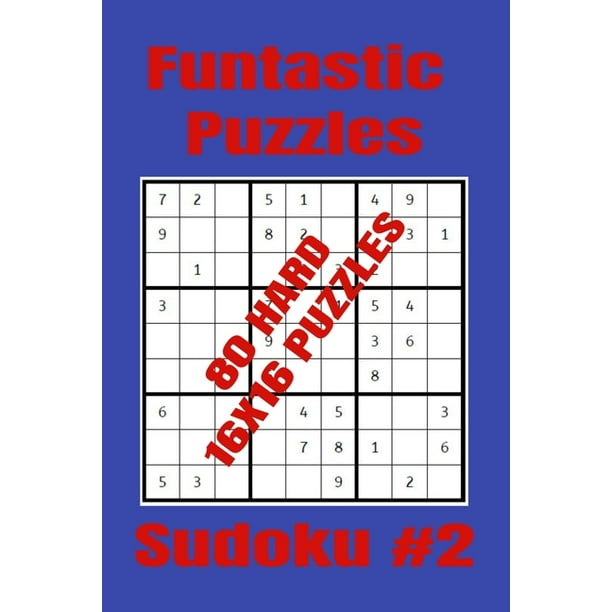 funtastic puzzles 80 hard 16x16 sudoku puzzles sudoku