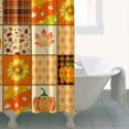 thumbnail image 4 of Fall Pumpkins Sunflowers Leaves Shower Curtain 36"x72" ,Bathroom Decorative Shower Curtains Set with 12 Hooks,Modern Waterproof Washable Shower Curtain, 4 of 6