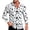 #172-White, variant on Men's Polka Dot Print Button Down Shirt Long Sleeve Casual Slim Fit Dress Shirt for Party White S Gifts for Father