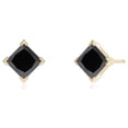 thumbnail image 2 of ANGARA Natural 1.16 ct Enhanced Black Diamond Stud Earrings in 14K Yellow Gold for Women (Size-4.4mm) | April Birthstone, Anniversary, Jewelry Gift for Women | Enhanced Black Diamond Earrings, 2 of 8