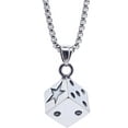 thumbnail image 1 of Collar de dados, joyería para el cuello, cadena ajustable para hombres y mujeres., 1 of 7