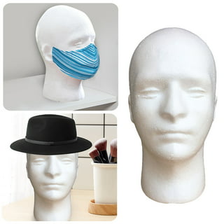  LOadSEcr Styrofoam Head, Female Styrofoam Mannequin Head,  Female Foam Head Mold Wig Hat Headwear Display Model Styling Salon  Mannequin for Home, Salon and Travel White