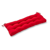 Sunbrella Canvas Jockey Red 44 x 17 in. Outdoor Swing/Bench Cushion by Greendale Home Fashions