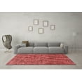 thumbnail image 3 of Ahgly Company Machine Washable Indoor Rectangle Abstract Red Modern Area Rugs, 7' x 9', 3 of 4
