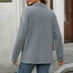 thumbnail image 5 of Sudadera con capucha,Blusa informal de manga larga para mujer, cuello redondo, botones delanteros, tela de imitación, ideal para el hogar y el uso diario, sopatenor, 5 of 8