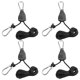 thumbnail image 1 of 4pcs Heavy Duty Adjustable Grow Light Hangers, Multi Function Rope Clip Supports Up to Tear Resistant, 1 of 3