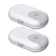 thumbnail image 1 of Pastillero gris de 2 piezas, organizador de compartimentos, pastillero de viaje, pastillero diario, 1 of 5