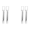 thumbnail image 1 of Dinnerware Set 4Pc 2 in 1 Watermelon Slicer & Fork – Stainless Cutter Tool for Watermelon Pitaya – Portable for Camping Picnics Home Parties – Effortless Cubes & No Mess, 1 of 5
