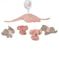 thumbnail image 3 of Lambs & Ivy Calypso Pink/Gray Koala & Elephant Musical Baby Crib Mobile, 3 of 5