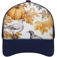 thumbnail image 1 of Leaves and Pumpkin Baseball Cap Classic Golf Cap Soft Dad Hat Multicolor Adjustable Low Profile Hat Unisex, 1 of 3