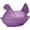 Purple, variant on Plastic Chicken Shaped Candy Dish - Hen on Nest Retro Bowl with Lid, Lightweight Decorative Jar for Snacks Countertop Decor & Table Centerpiece