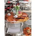 thumbnail image 6 of Outdoor Tablecloth with Umbrella Hole Zipper Western Boho Round Tablecloth 60" Waterproof Outside Table Cloth Vintage Cowboys Abstract Cactus Plant Orange Patio Table Cover Tablecloths for Picnic, 6 of 8