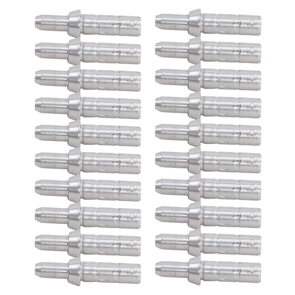1 Pack 20pcs Hunting Archery Arrows Arrow Tail Aluminum Arrow Archery Hunting Compound Bow Arrow (Silver）