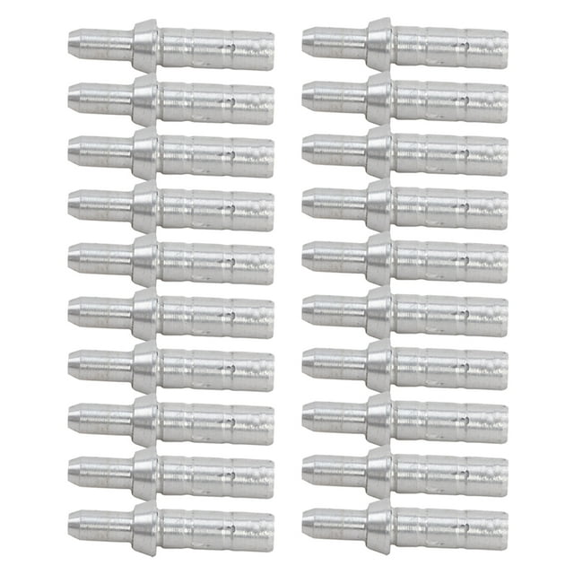 1 Pack 20pcs Hunting Archery Arrows Arrow Tail Aluminum Arrow Archery Hunting Compound Bow Arrow (Silver)
