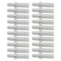 Gongc 1 Pack 20pcs Hunting Archery Arrows Arrow Tail Aluminum Arrow Archery Hunting Compound Bow Arrow (Silver)