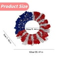 thumbnail image 3 of Pedty Spring Wreaths,Wreath for Front Door,Independence Day Wreaths Patriotic Wreath Front Door Wreaths Patriotic Garland for 4Th of July Memorial Day Decor,Independence Day Hanging Decoration, 3 of 7
