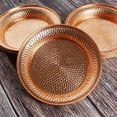 thumbnail image 5 of 7 Pieces Pure Copper Drinking Plate Dinner Plate Fruit Plate Bread Plate Home Gift Decoration for Kitchen Diner Hotel Party, 5 of 5