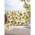 thumbnail image 6 of Pack of 2 Outdoor Pillow Covers, Sunflower White Waterproof Square Throw Pillowcase Cushion Decorative Pillow Covers for Couch Patio Tent, 20x20 in, 6 of 6