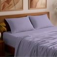 thumbnail image 6 of Mellanni 3-Piece Iconic Twin Bedsheet Set - Microfiber, 16" Deep Pocket, Cooling, Wrinkle, Fade, Stain Resistant, Violet, 6 of 6