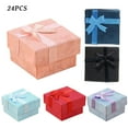 thumbnail image 1 of Amart 24pcs Jewelries Boxes Paperboard Decorative Earring Organizers Dustproof Necklace Containers, Type 7, 1 of 10