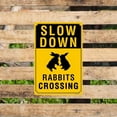 thumbnail image 6 of Slow Down - Rabbit Crossing Sign, Durable Aluminum, 12x16 Inches, Rust-Resistant, Easy to Install, Ideal for Streets, Driveways, Wall Art, and Outdoor Decor, 6 of 6