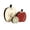 B#2, variant on Rustic Wooden Apple Figurine Set of 3, Distressed Christmas Tabletop Ornaments for Shelf, Mantel & Window Decor