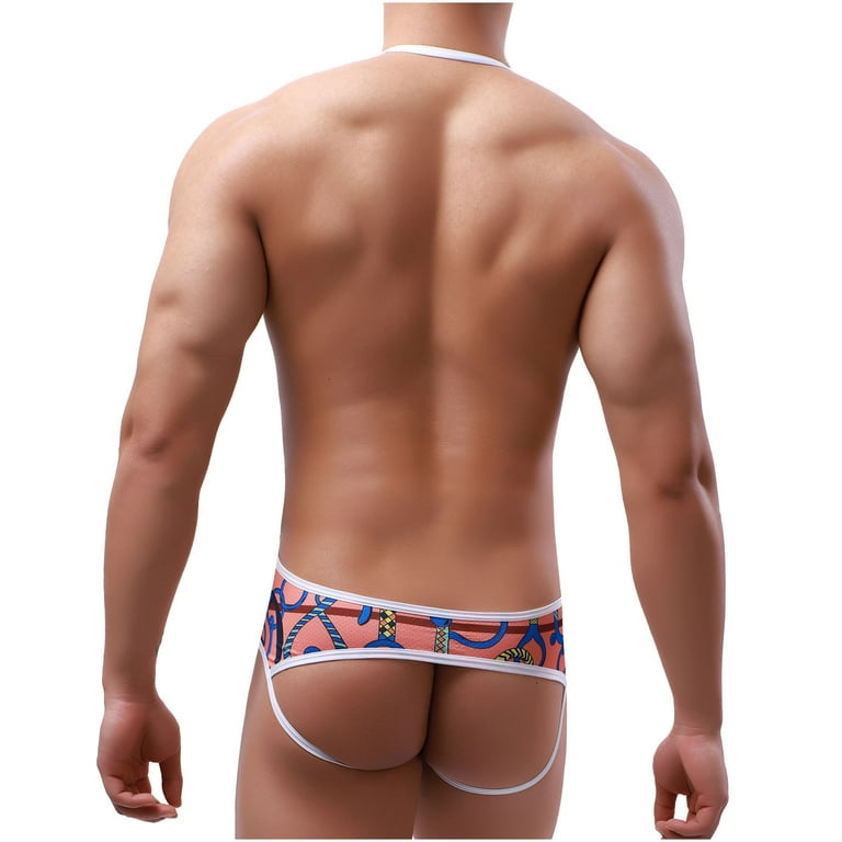 Kayannuo Sexy Underwear For Men Back to School Clearance Men Casual Fashion  Print Sexy Underwear Body Sculpting Butt Lift Jumpsuit