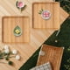 thumbnail image 5 of Bandeja de Bambú para Aperitivos | Bandeja de Madera Amarilla para Servir Frutas y Aperitivos | Bandeja Pequeña de Madera Multitamaño para Cocina, Comedor o Fiesta | Juego de 1 Pieza, 5 of 7