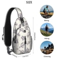 thumbnail image 5 of Crossbody Sling Backpack for Women Men Turtle Shape Shoulder Sling Crossbody Casual Chest Bag for Travel Sports Running Hiking, 5 of 6