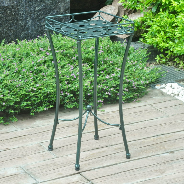 International Caravan Santa Fe Iron Nailhead Square Plant Stand International Caravan Santa Fe Iron Nailhead Square Plant Stand