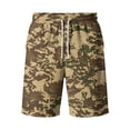 thumbnail image 5 of LTTVQM Mens Camo Shorts Casual Elastic Drawstring Summer Shorts Breathable Trendy Comfortable Short Trousers with Pocket Earthy Yellow 3XL, 5 of 5