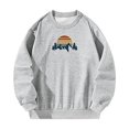 thumbnail image 2 of Sudadera con cuello redondo para mujer Otoño Ropa creativa de otoño para entrenamiento Trabajo Camping XL, 2 of 7