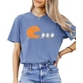 thumbnail image 3 of Pumpkin Ghost Fall Season Shirt for Women & Teens Funny Halloween Tee Blue Jean Shirt Adult Small, 3 of 4