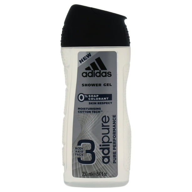 Adidas 3in1 Adipure Pure Performance Shower Gel For Men 8.4 oz