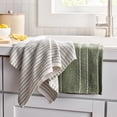 thumbnail image 2 of Better Homes & Gardens Cotton Waffle Kitchen Towel 2-Pack, Dark Cilantro, 2 of 5
