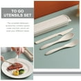 thumbnail image 5 of 1 Set Camping Tableware Utensil Portable Cutlery Spoon Fork Cutter with Case, 5 of 6