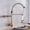 Rose Gold, variant on Kitchen Sink Faucet for Bar Farmhouse Commercial, Rose Gold Black Style Kitchen Spring Faucet, Pull Down Dual Spouts Single Handle Water Mixer Tap, 360 Rotation Kitchen Mixer Tap