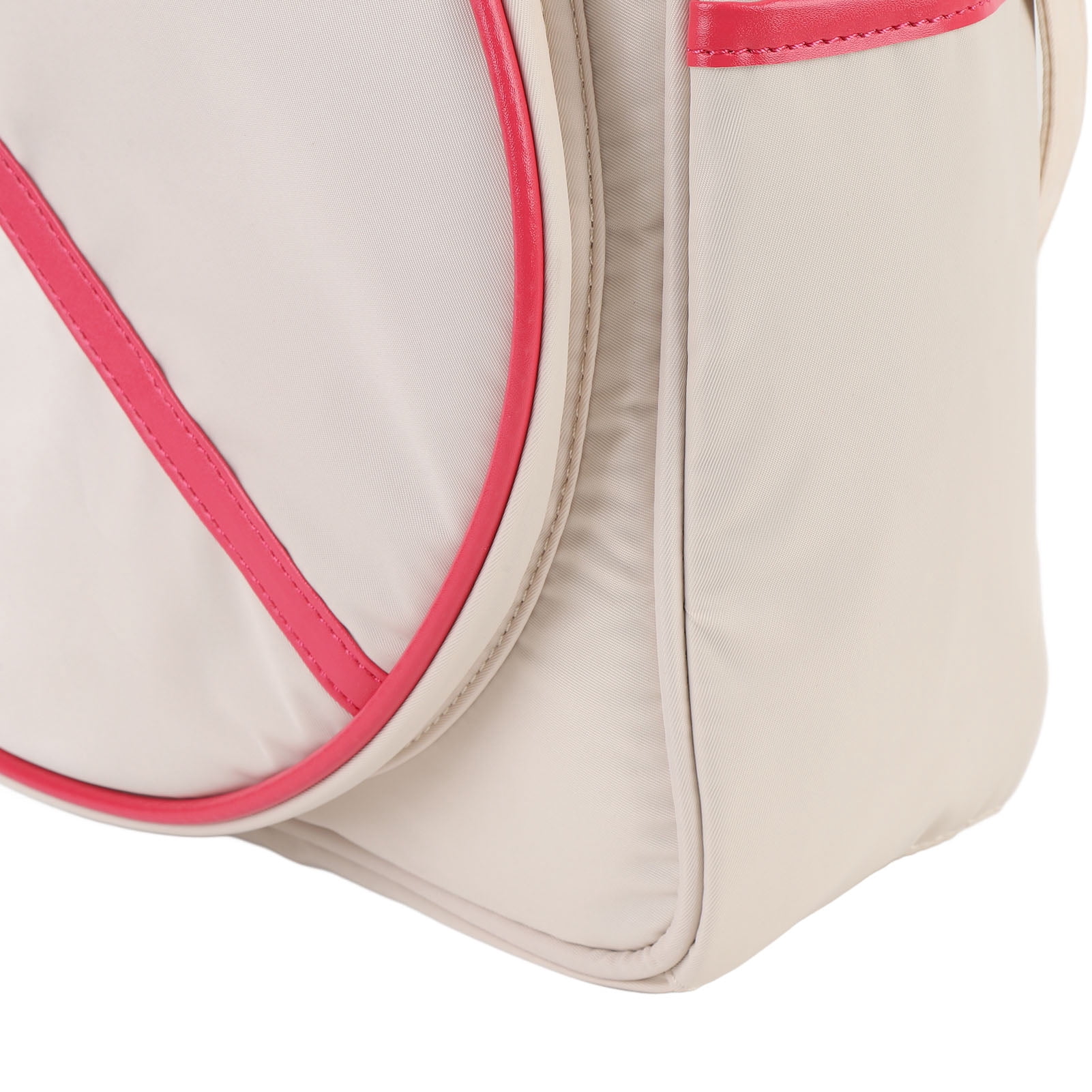 Rupoun Unisex Large Capacity Tennis Racket Bag with Adjustable Strap, Waterproof Oxford Cloth Badminton Handbag, White